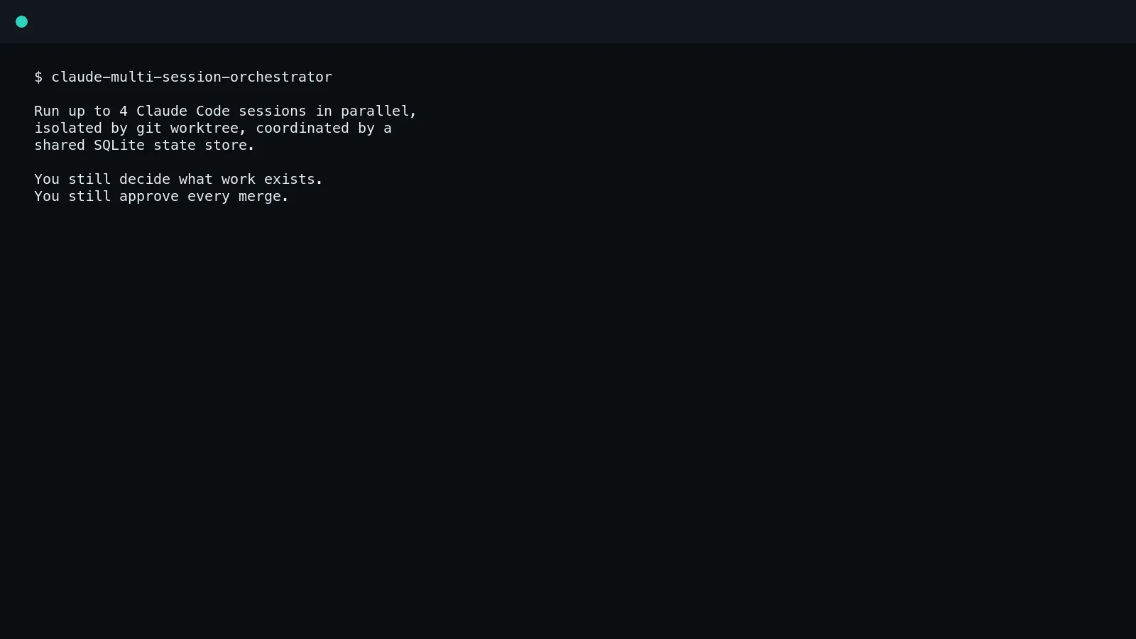 Claude Multi-Session Orchestrator
